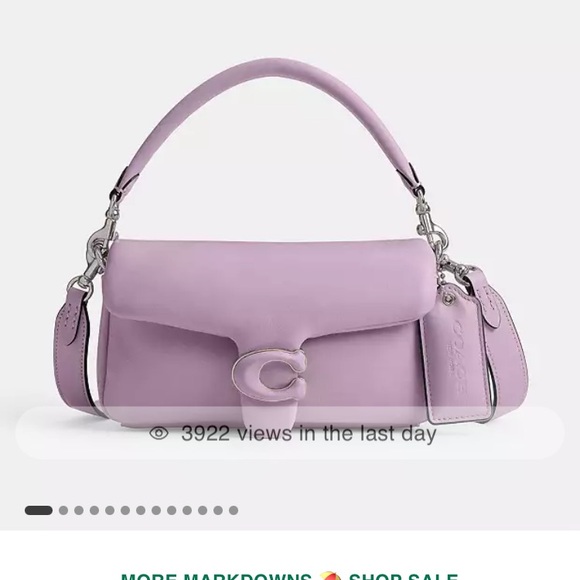 NWT light violet coach pillow tabby shoulder bag - Picture 1 of 4